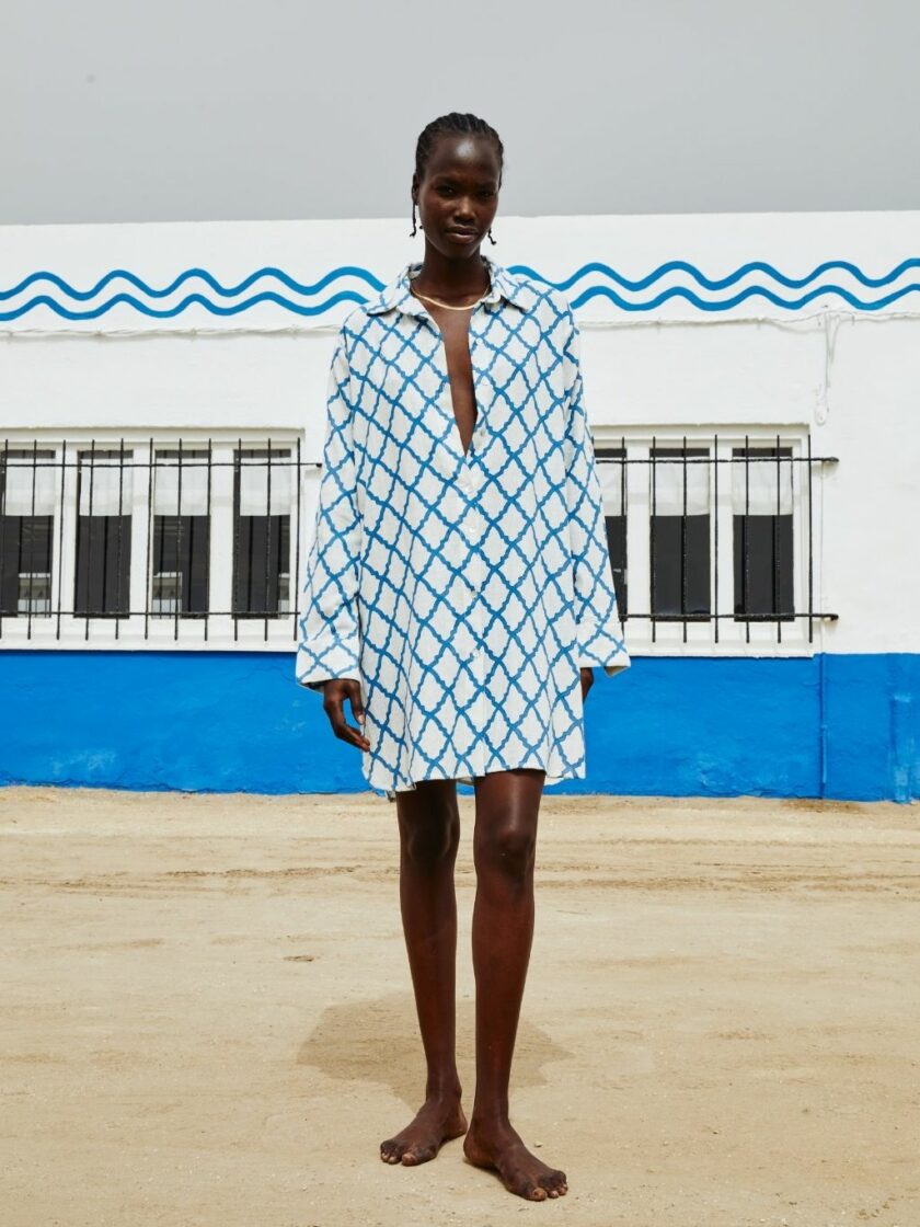 Yarn Blue Short Shirt