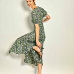 Morris Blue Midi Dress