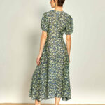 Morris Blue Midi Dress