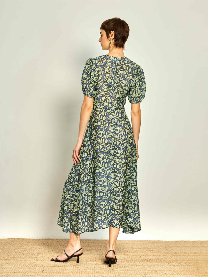 Morris Blue Midi Dress
