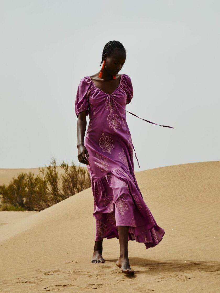 Long Lotus Dress
