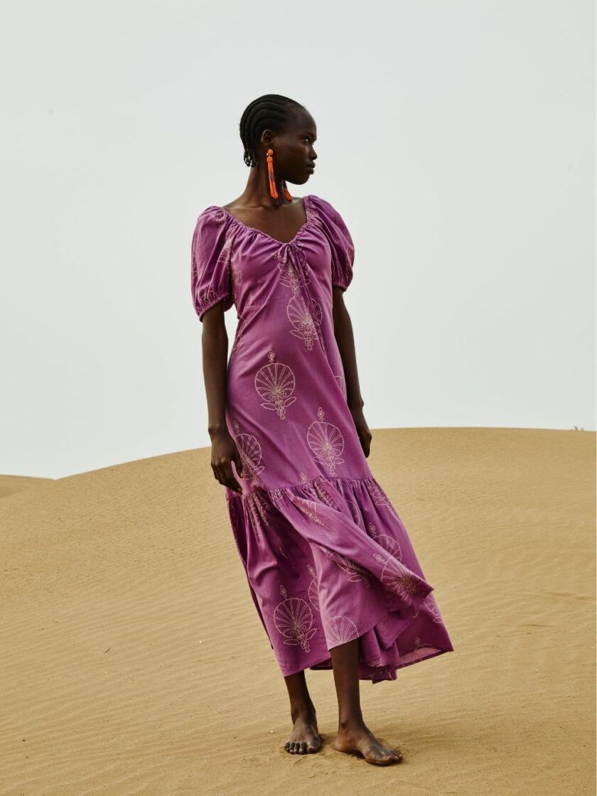 Long Lotus Dress