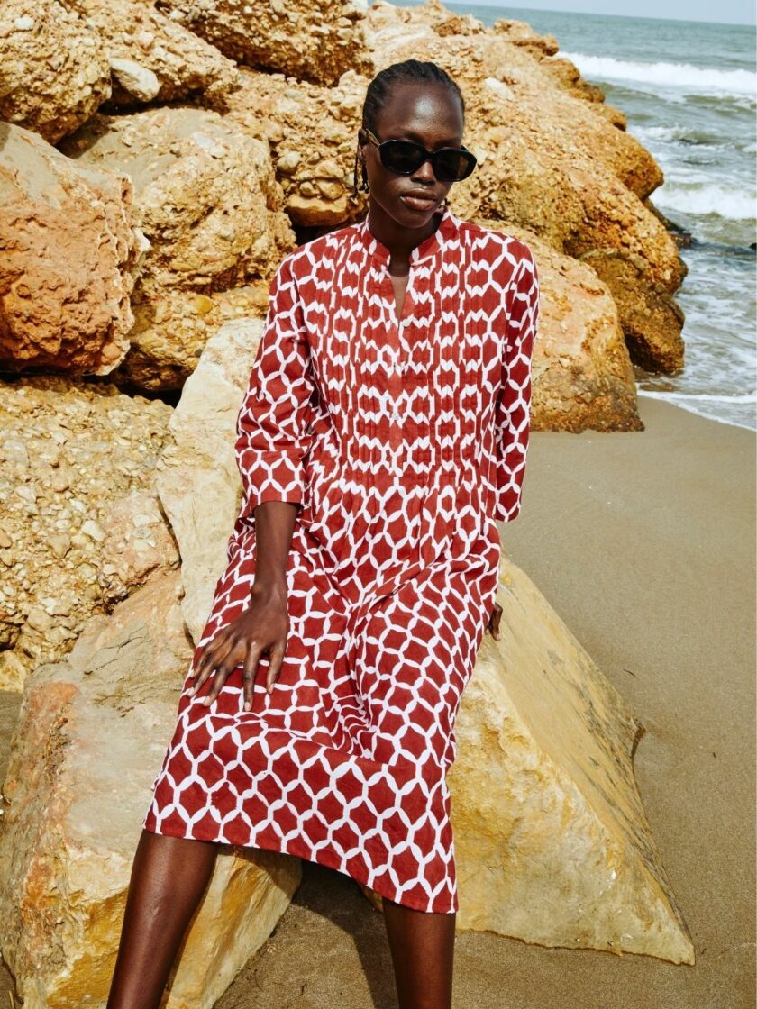 Bee Pleats Dress