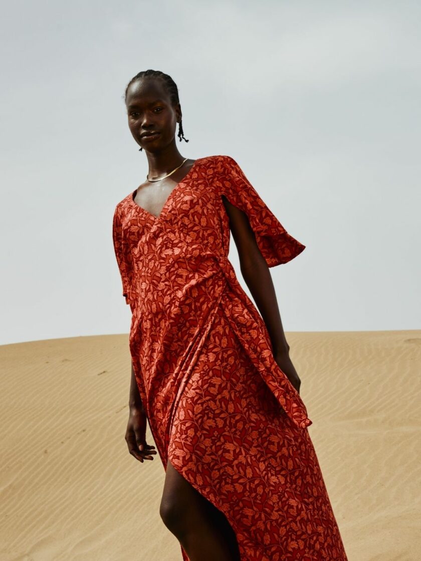 Morris Red Knot Dress