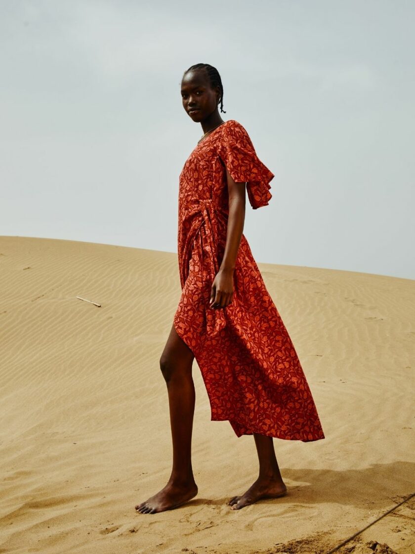 Morris Red Knot Dress