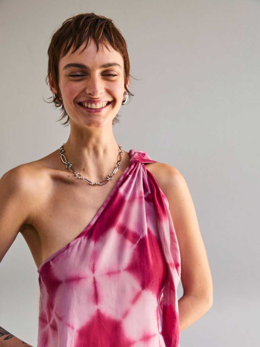 Asymmetrical Tie Dye Dress