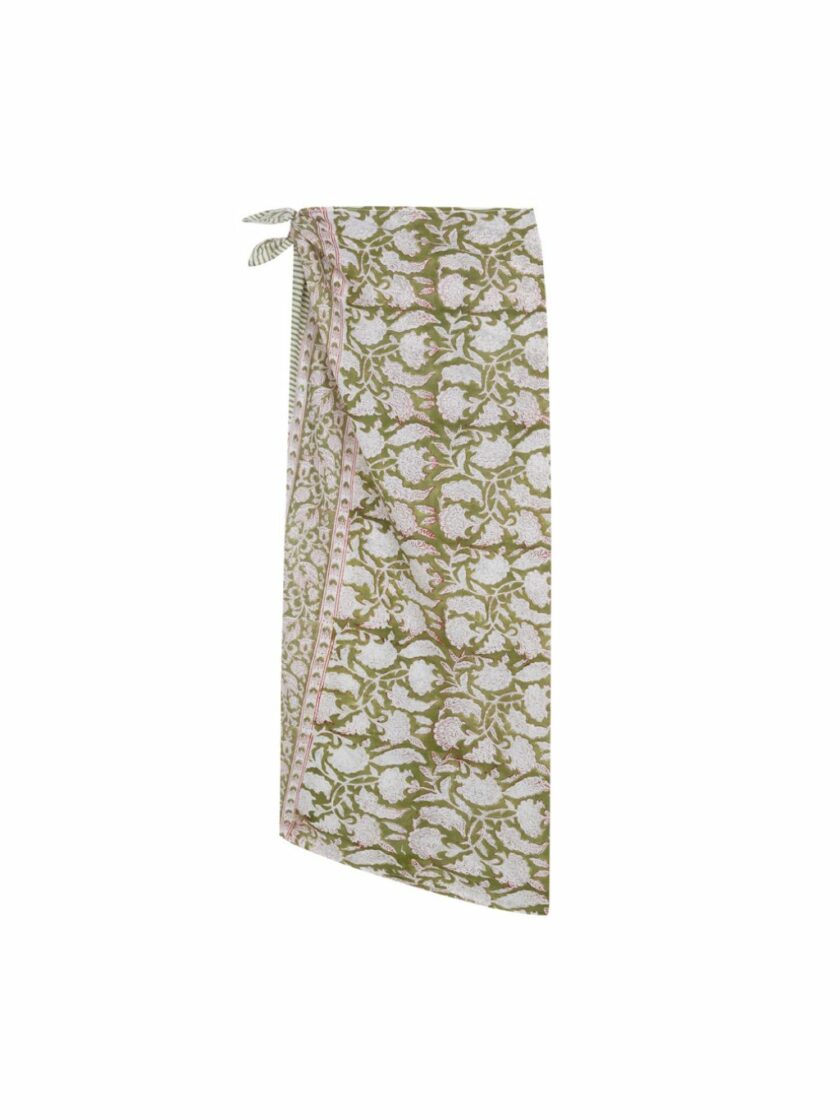 Green Floral Sarong