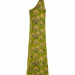 One-Shoulder Palm Dress