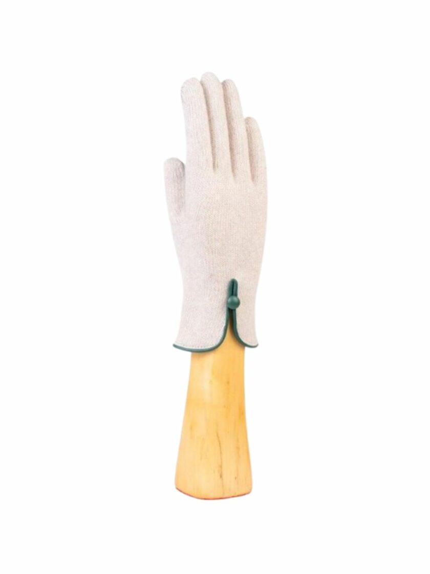 Wool and cashmere glove Sand