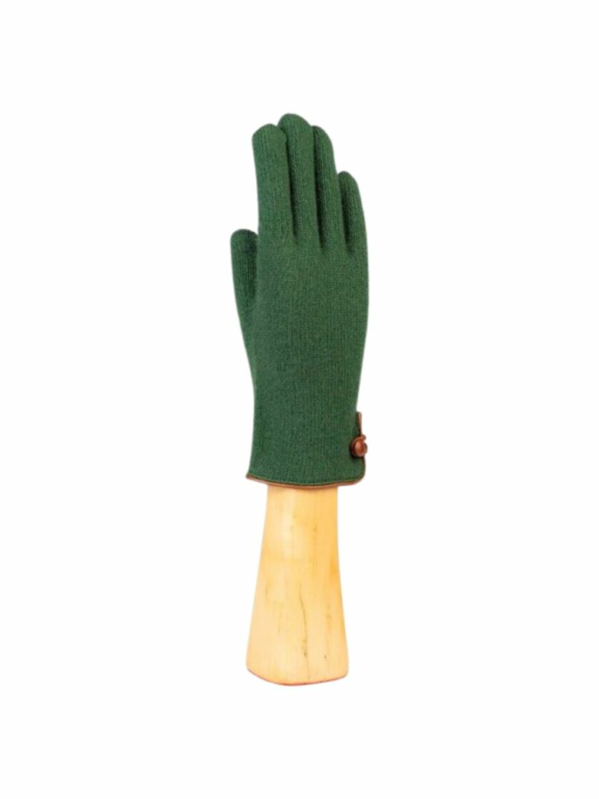 Wool and cashmere gloves Forest