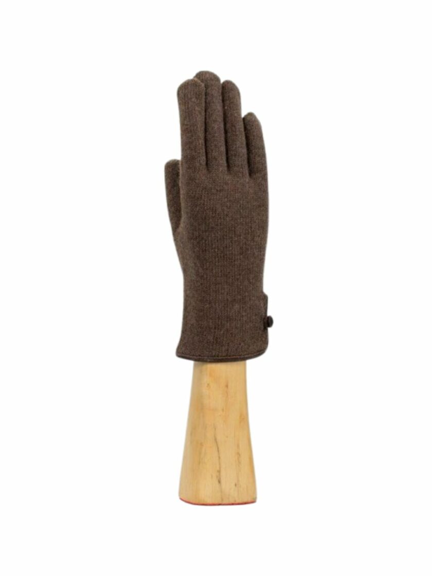 Recycled wool and cashmere Mink gloves