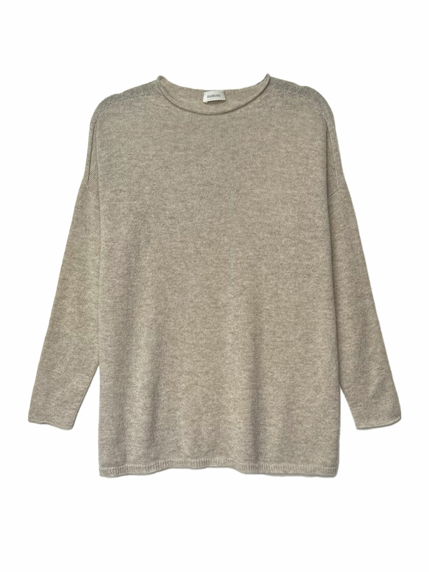 Gray Cashmere round neck sweater
