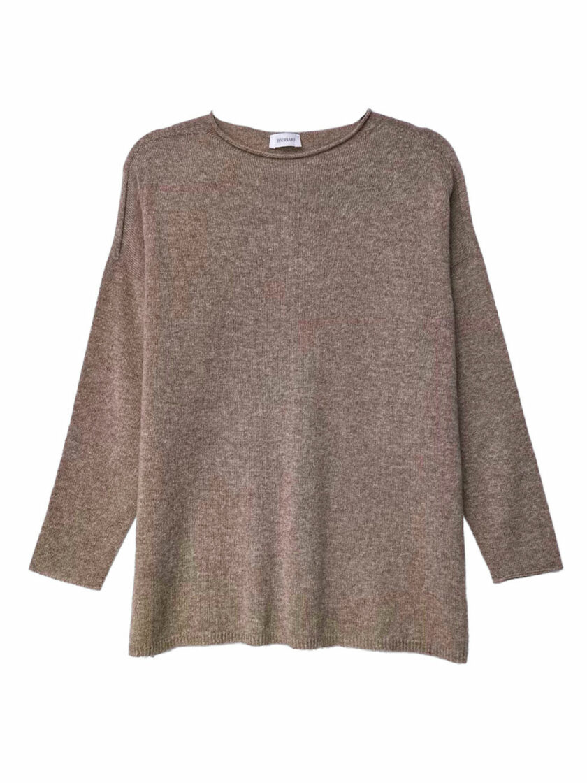 Brown Cashmere round neck sweater