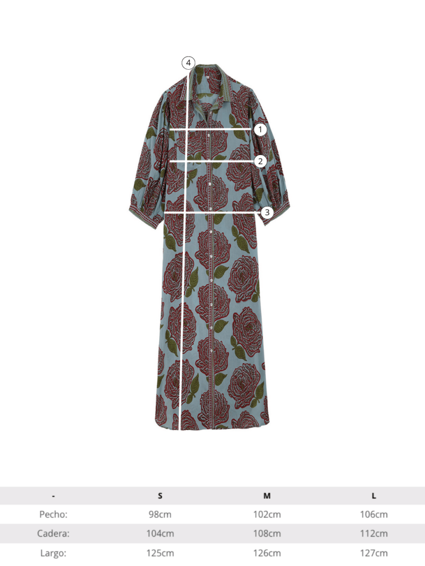Andros Roses Dress
