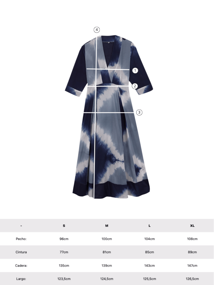 Alima Tie Dye Blue Dress