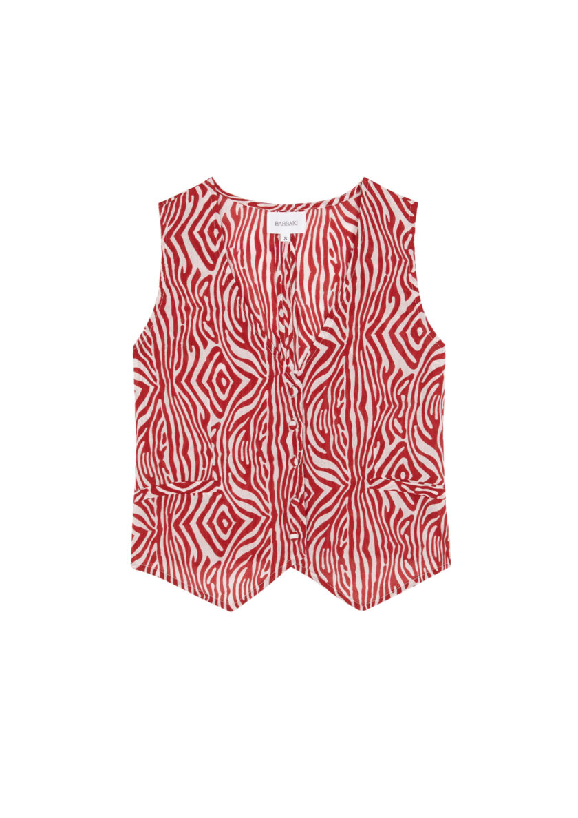 Red Animal Vest