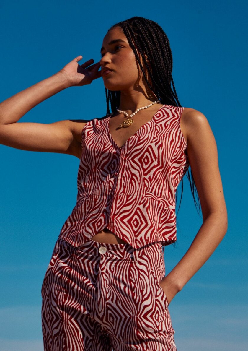 Red Animal Vest