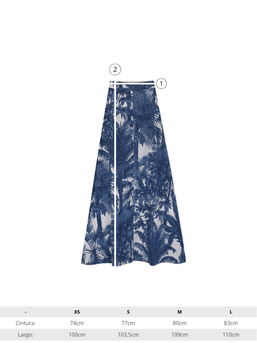 Palm Flared Skirt