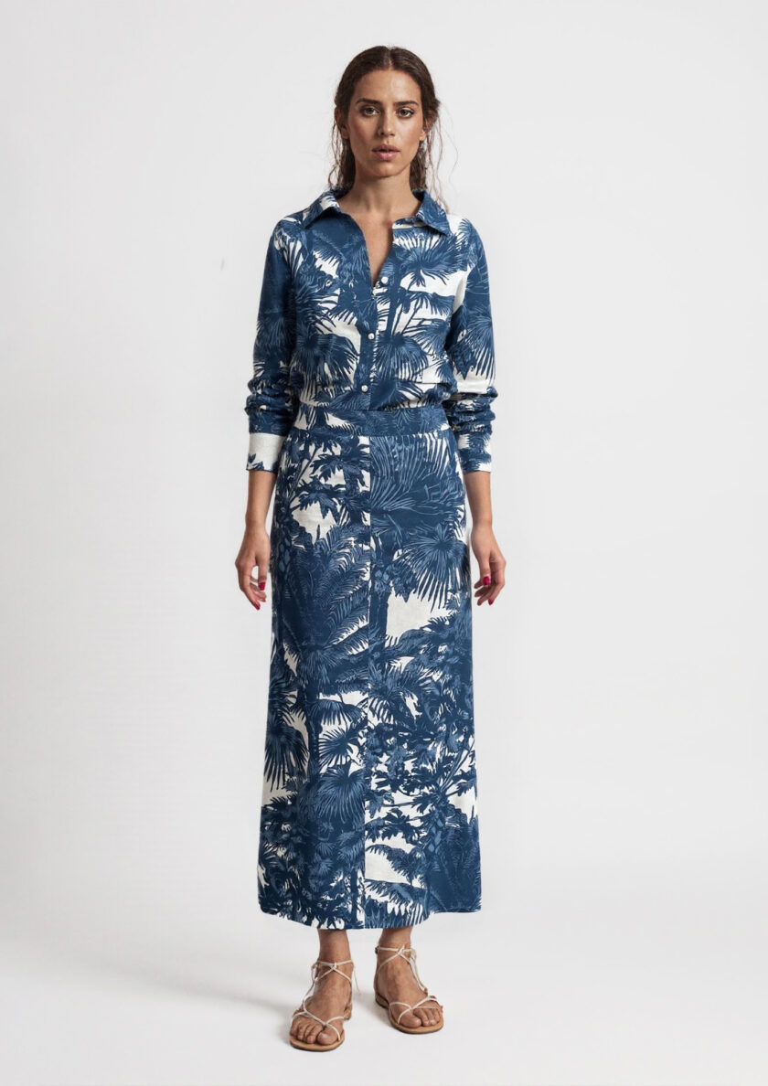 Palm Flared Skirt