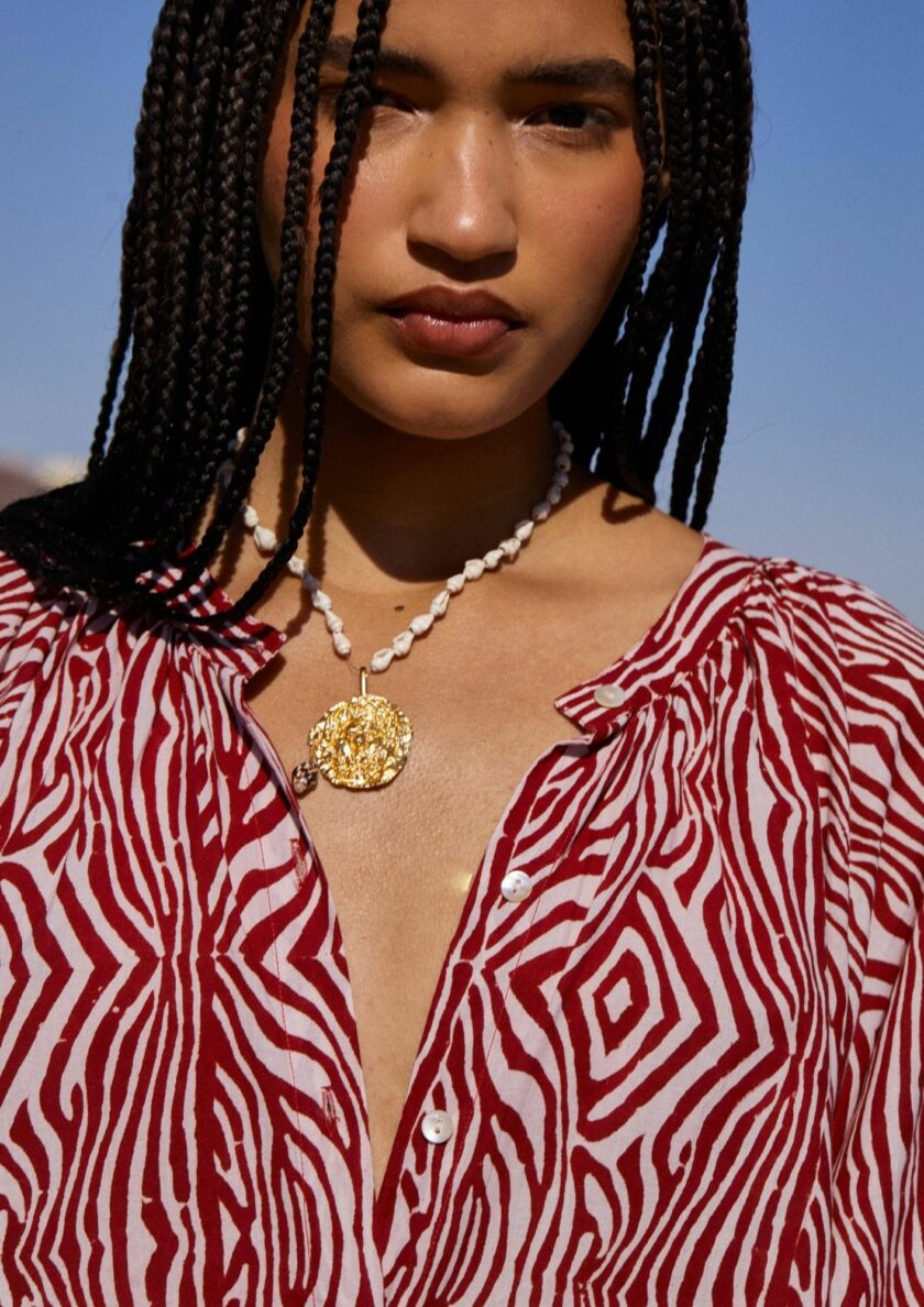 Delos Red Animal Print