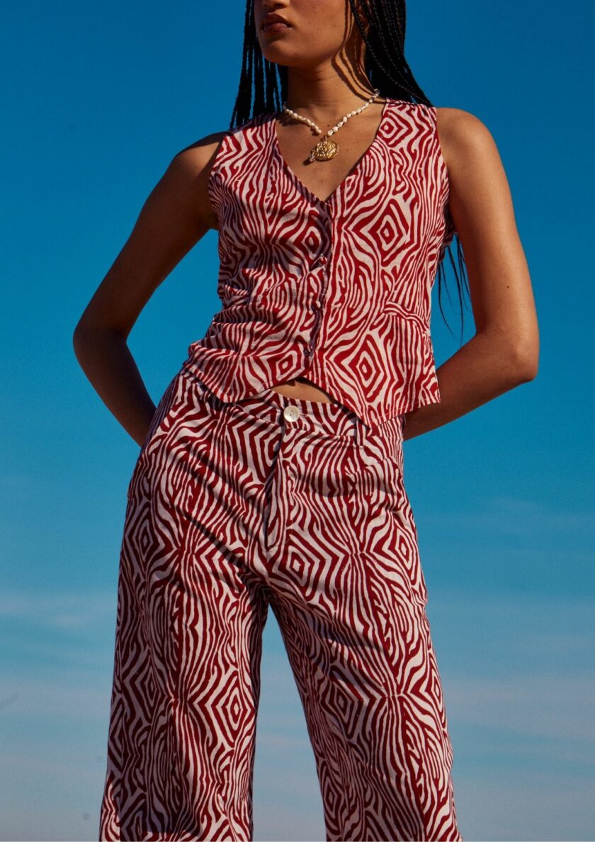 Red Animal Vest