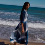Alima Tie Dye Blue Dress
