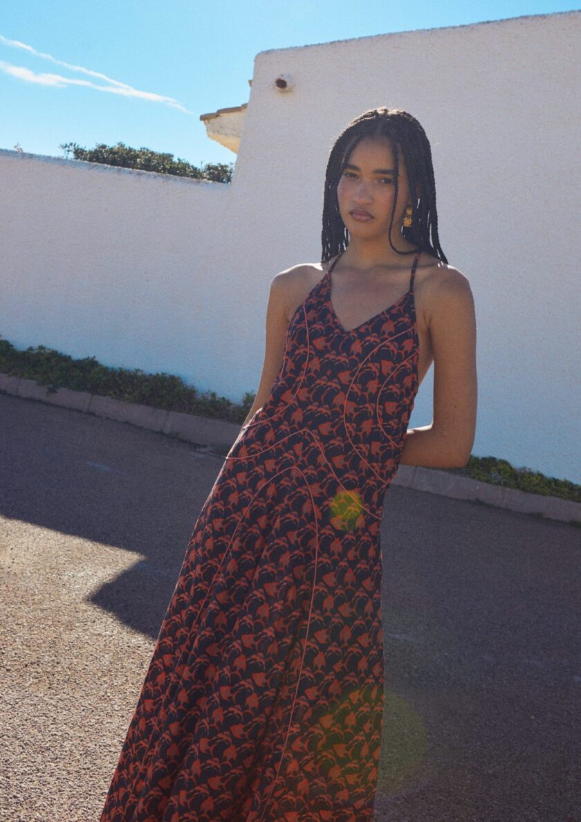 Biprint Fish Dress