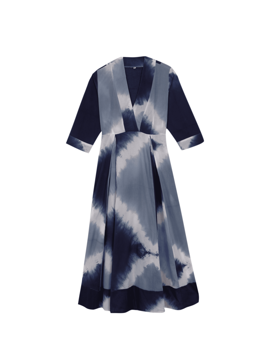 Alima Tie Dye Blue Dress