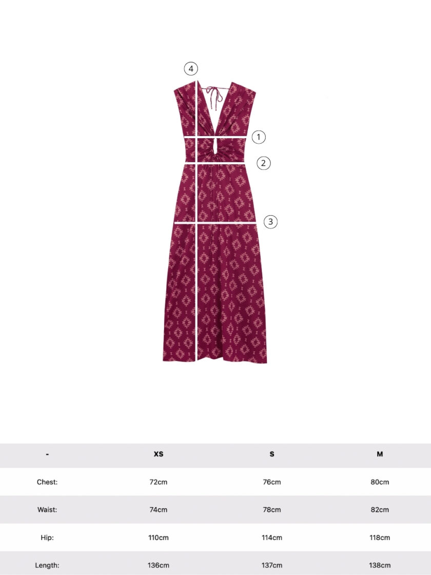 Burgundy Rodas Dress