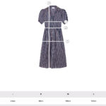 Stripes Capri Embroidery Dress