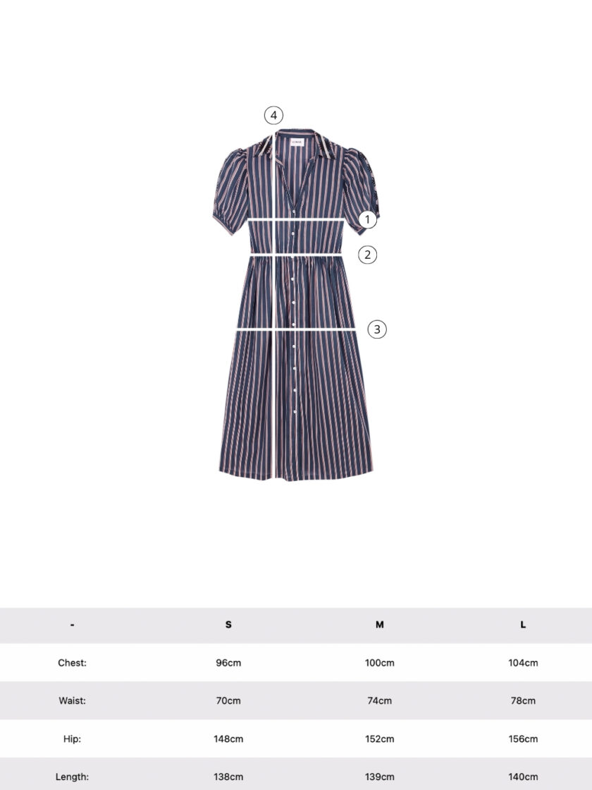 Stripes Capri Embroidery Dress