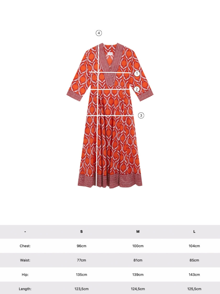 Alima Anaran Orange Dress
