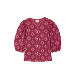 Burgundy Analfati Blouse