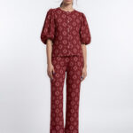 Burgundy Analfati Blouse