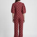 Burgundy Analfati Blouse