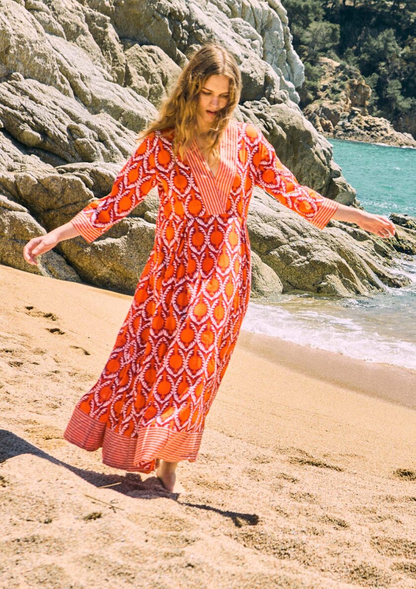 Alima Anaran Orange Dress
