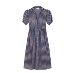 Stripes Capri Embroidery Dress