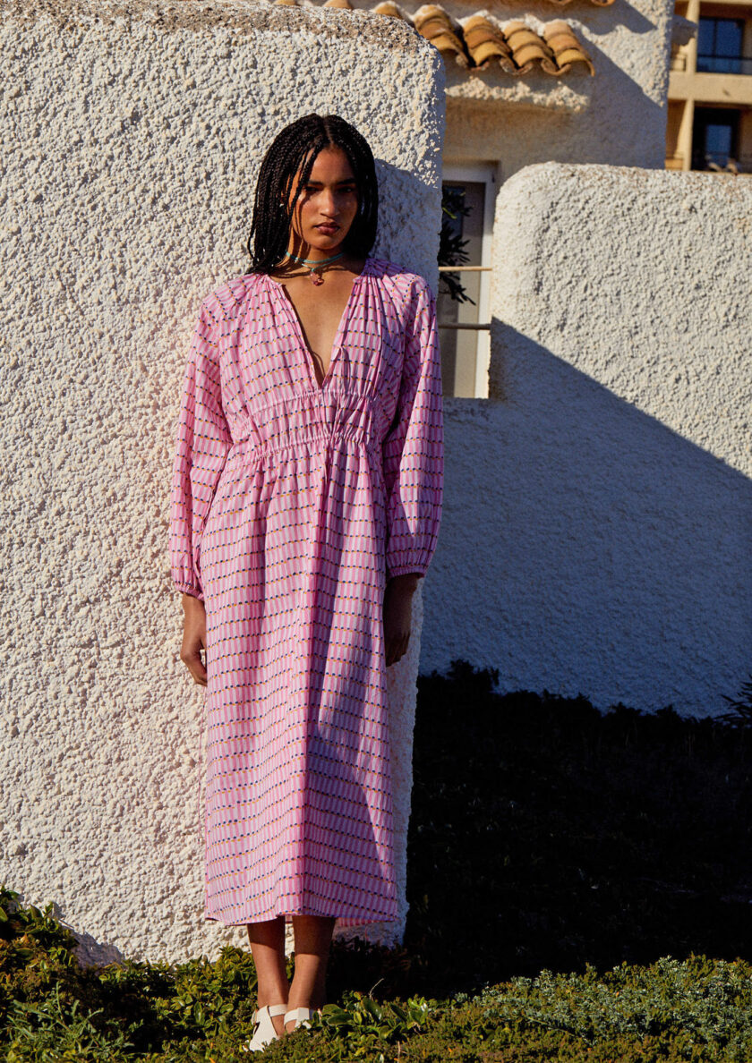 Pink Ruffled Dress