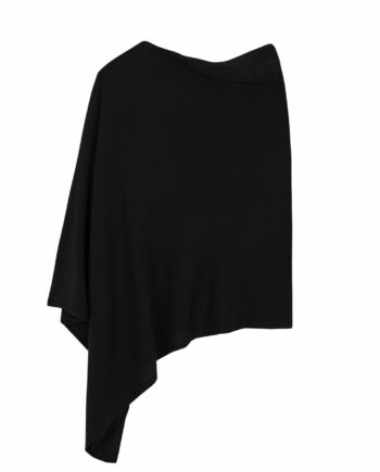 Poncho cashmere Ava negro