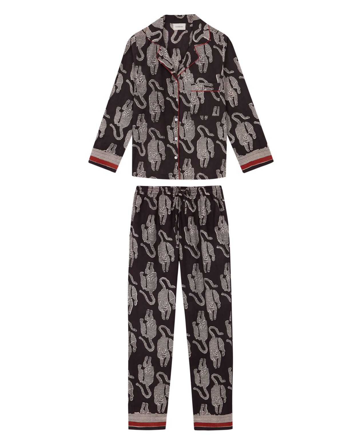 Pijama Rajah Black