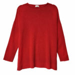 Jersey Rojo cuello redondo Cashmere