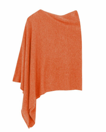Poncho Cashmere Ava Naranja