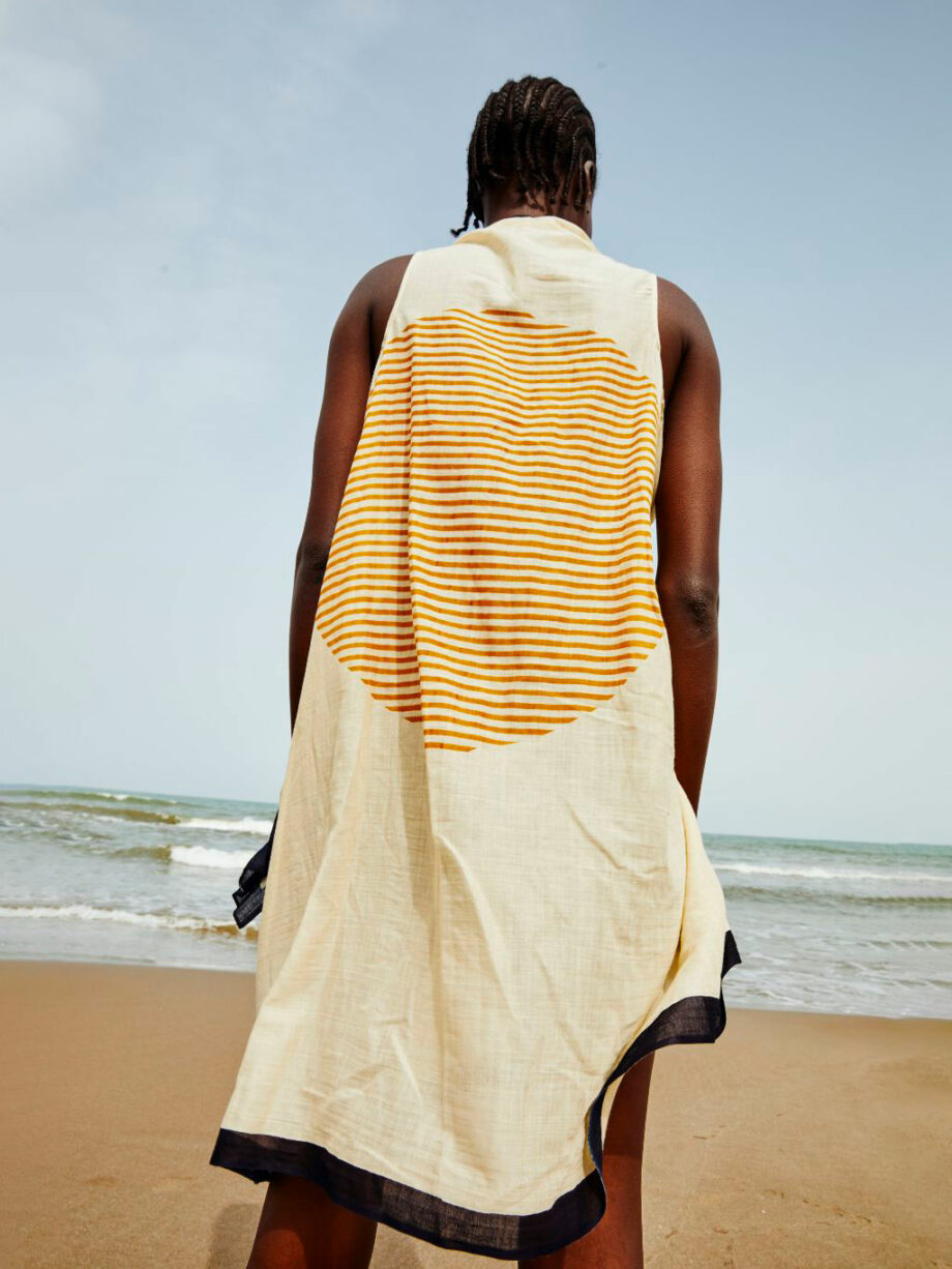 Vestido Kaia Sunset Mostaza