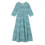 Vestido Tavira Ikat Turquesa