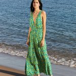 Vestido Escote azul