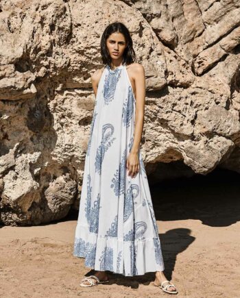 Vestido Halter Paisley