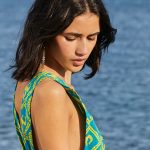Vestido Escote azul