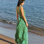 Vestido Escote azul