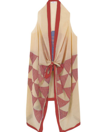 Vestido Kaia Sunset Rojo y Azul