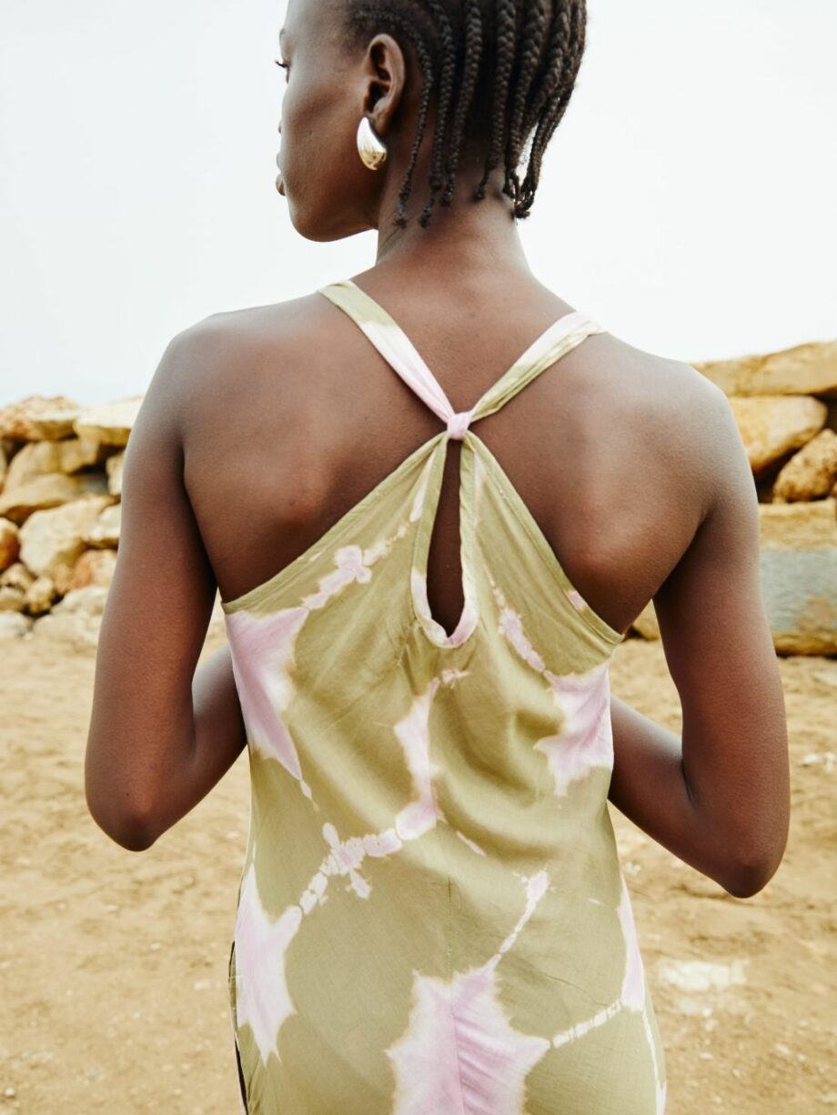 Vestido Halter Tie Dye